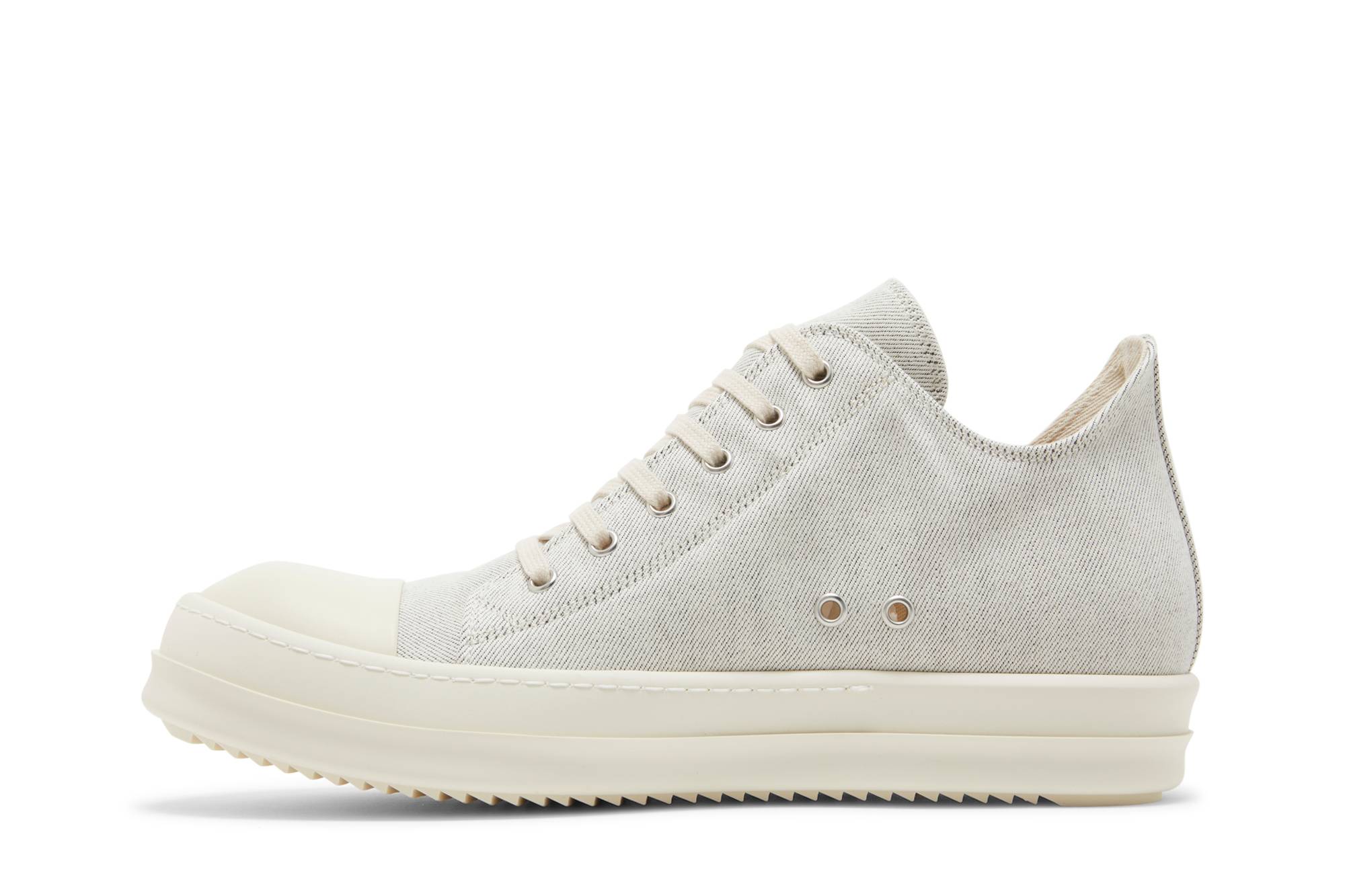 Lookbook 瑞克·歐文斯 DRKSHDW 帆布 低幫系帶 時尚板鞋 男款 灰色