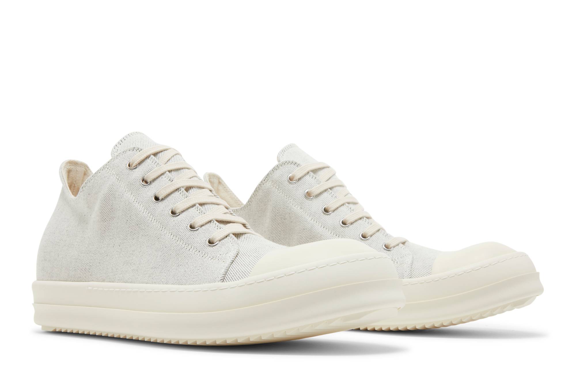 Cheap 瑞克·歐文斯 DRKSHDW 帆布 低幫系帶 時尚板鞋 男款 灰色