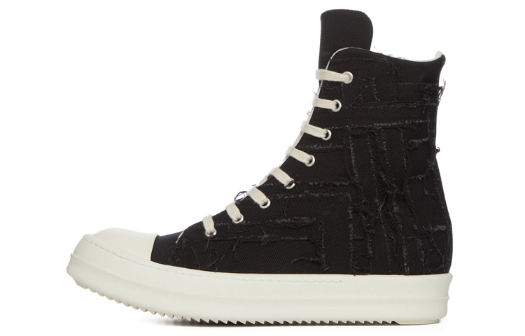 Rick Owens EDFU DRKSHDW Slashed Sneaker 'Black Milk' DU01C6807-SLASH-911