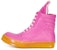Rick Owens EDFU Geobasket 'Merah Jambu Panas Lemon Jernih' RU01C4894-LPO-131320