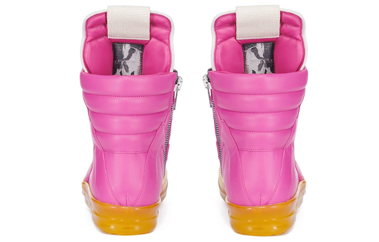 Shop Rick Owens EDFU Geobasket 'Rosa Neón Limón Transparente' RU01C4894-LPO-131320