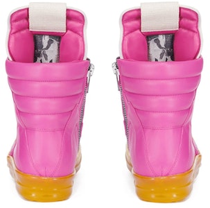 RICK OWENS/RO Geobasket 牛皮 半亮飾面 高幫 時尚板鞋 男款 粉色 Shop RICK OWENS/RO Geobasket 牛皮 半亮飾面 高幫 時尚板鞋 男款 粉色