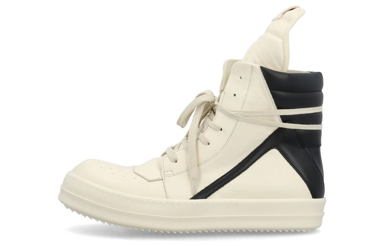 Buy Rick Owens EDFU Geobasket 'Milk Black' RU01C4894-LPO-1191