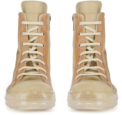 Rick Owens EDFU High 'Natural Transparent' - Lutsinar Semula Jadi RU01C4890-LCT-211010 Lookbook Rick Owens EDFU High 'Natural Transparent' - Lutsinar Semula Jadi RU01C4890-LCT-211010