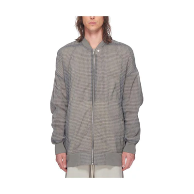 RICK OWENS Edfu Jumbo Peter Flight Jacket Dust Grey Dyneema Ripstop Men RU01C4795DR-34