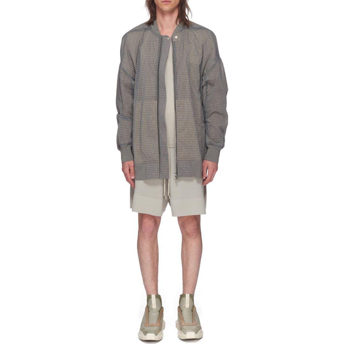 Lookbook リックオウエンス エドフ ジャンボ ピーターフライトジャケット ダストグレー メンズ RU01C4795DR-34