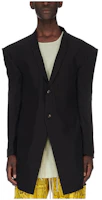 Rick Owens Edfu Runway Jumbo Tatlin Silk Chiffon Nylon Mesh Jacket Black FW23 Men RR01C4701SNM-09 Rick Owens Edfu Runway Jumbo Tatlin Silk Chiffon Nylon Mesh Jacket Black FW23 Men RR01C4701SNM-09