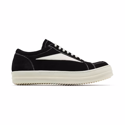 Rick Owens EDFU Suede Leather Vintage Low 'Black Milk'