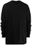Buy 릭 오웬스 FW21 블랙 크루넥 풀오버 스웨트셔츠 캐주얼웨어 RU02A5277BA-09