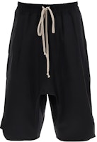 RICK OWENS FW21 Black Solid Color Lace-Up Shorts. RU02A5383TE-09 RICK OWENS FW21 Black Solid Color Lace-Up Shorts. RU02A5383TE-09