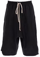 Order RICK OWENS FW21 黑色純色綁帶短褲. RU02A5383TE-09