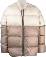 Order Rick Owens FW21 拼色羽絨外套 米色 RU02A5788NZD308-54