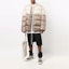 Lookbook リックオウエンス FW21 カラーブロック パネル ダウンジャケット ベージュ RU02A5788NZD308-54