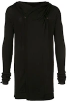 Rick Owens FW21 Draped Wool Hoodie Jacket Black RU02A5624M09 Rick Owens FW21 Draped Wool Hoodie Jacket Black RU02A5624M09