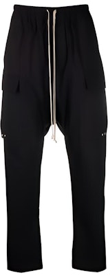 RICK OWENS FW21 黑色低裆綁帶慢跑褲 RU02A5379TE09 Buy RICK OWENS FW21 黑色低裆綁帶慢跑褲 RU02A5379TE09