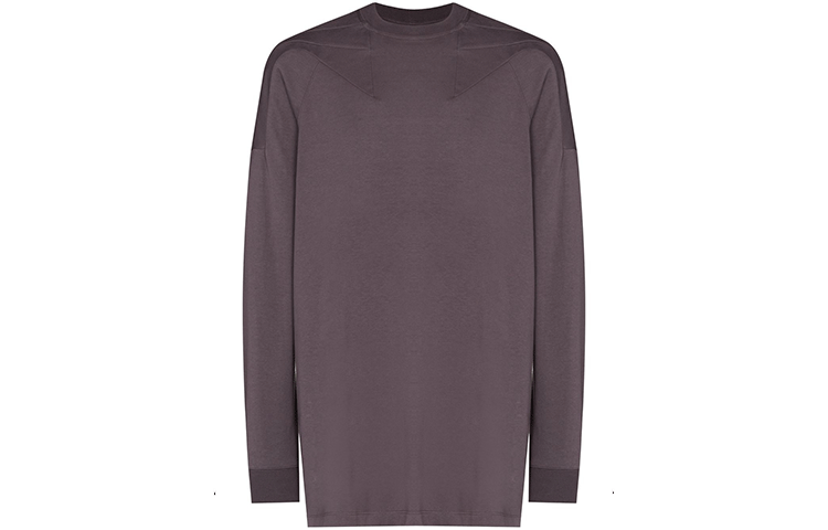 Rick Owens FW21 Solid Long Sleeve T-Shirt Brown Men. RU02A5278BA-46