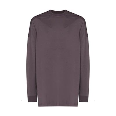 Rick Owens FW21 Solid Long Sleeve T-Shirt Brown Men. RU02A5278BA-46
