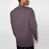 Purchase Rick Owens FW21 棕色長袖純色T恤 男款 RU02A5278BA-46