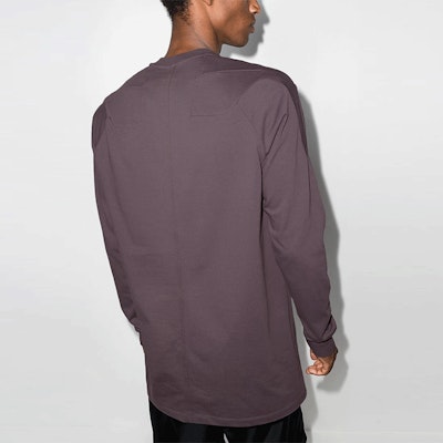 릭 오웬스 FW21 솔리드 브라운 남성 긴팔 티셔츠. RU02A5278BA-46 Purchase 릭 오웬스 FW21 솔리드 브라운 남성 긴팔 티셔츠. RU02A5278BA-46