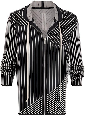 RICK OWENS FW21 Striped Loose Fit Zip Long Sleeve Jacket Black RU02A5697KSTGM0-908 Buy RICK OWENS FW21 Striped Loose Fit Zip Long Sleeve Jacket Black RU02A5697KSTGM0-908