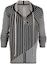 Buy RICK OWENS FW21 Striped Loose Fit Zip Long Sleeve Jacket Black RU02A5697KSTGM0-908