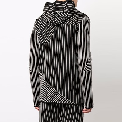 RICK OWENS FW21 Striped Loose Fit Zip Long Sleeve Jacket Black RU02A5697KSTGM0-908 Shop RICK OWENS FW21 Striped Loose Fit Zip Long Sleeve Jacket Black RU02A5697KSTGM0-908