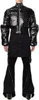Lookbook RICK OWENS FW22 黑色燈芯絨拉鍊細節長褲 RR02B2303HC-09