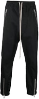 RICK OWENS FW22 Black Drawstring Joggers with Zipper Details. RU02B2370TE RICK OWENS FW22 Black Drawstring Joggers with Zipper Details. RU02B2370TE