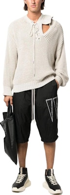 RICK OWENS FW22 High-Waisted Drawstring Shorts Black DU02B4373NDEH1 Lookbook RICK OWENS FW22 High-Waisted Drawstring Shorts Black DU02B4373NDEH1