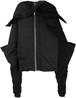 Rick Owens FW22 Asymmetric Bomber Jacket Black RR02B2718MUD2-09 Rick Owens FW22 Asymmetric Bomber Jacket Black RR02B2718MUD2-09