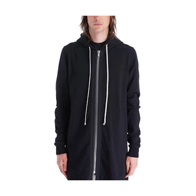 Rick Owens FW22 Black Hoodie Jacket Zip-Up Autumn Wear RU02B2248BA-09