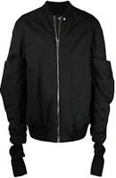 Rick Owens FW22 Black Long-Sleeve Zip Baseball Jacket Outerwear RR02B2712MU-09 Rick Owens FW22 Black Long-Sleeve Zip Baseball Jacket Outerwear RR02B2712MU-09