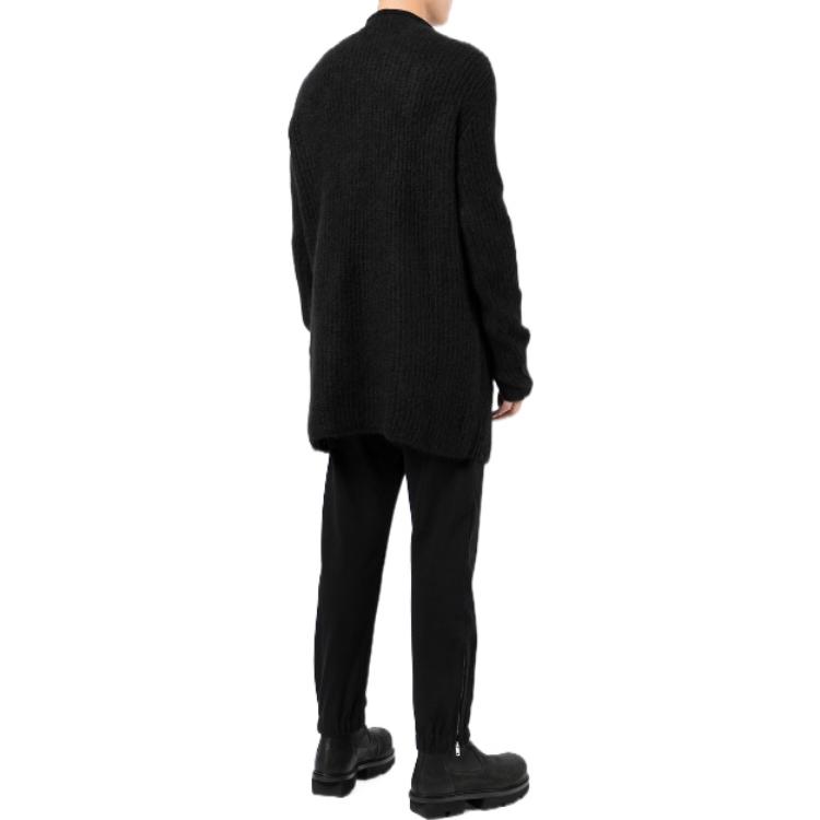 Shop RICK OWENS FW22 Black Mohair Crewneck Sweater . RU02A5660KGL909