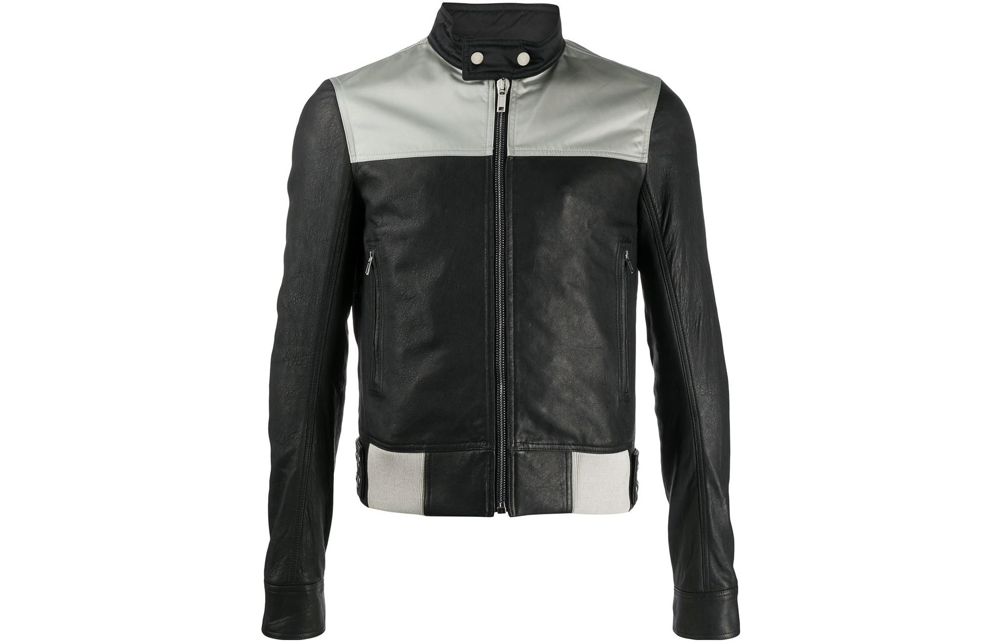 Rick Owens FW22 Black Paneled Zipper Jacket RU20S7783LWLNB09102