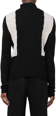 Rick Owens FW22 Contrast Panel Turtleneck Sweater Black . RU02B2682WSBRB0908 Shop Rick Owens FW22 Contrast Panel Turtleneck Sweater Black . RU02B2682WSBRB0908