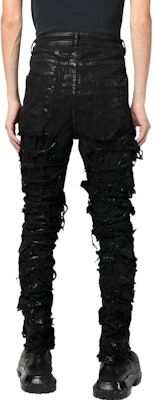 Rick Owens FW22 Seluar Jeans Denim Hitam Distressed Slim Fit Gaya Gelap. DU02B4366SBFLS-09 Purchase Rick Owens FW22 Seluar Jeans Denim Hitam Distressed Slim Fit Gaya Gelap. DU02B4366SBFLS-09