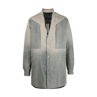 Rick Owens FW22 Gradient Single-Breasted Long-Sleeve Jacket Blue Mens RR02B2702DMPDEG-38D
