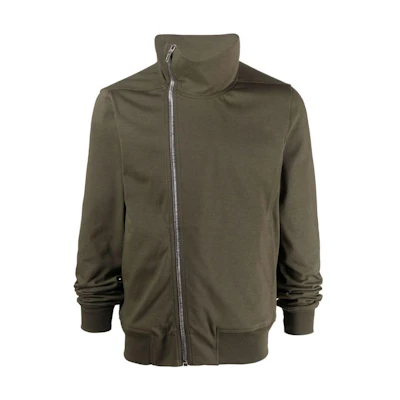 Rick Owens FW22 Khaki Solid Zipper Long Sleeve Jacket RU02B2272BA15