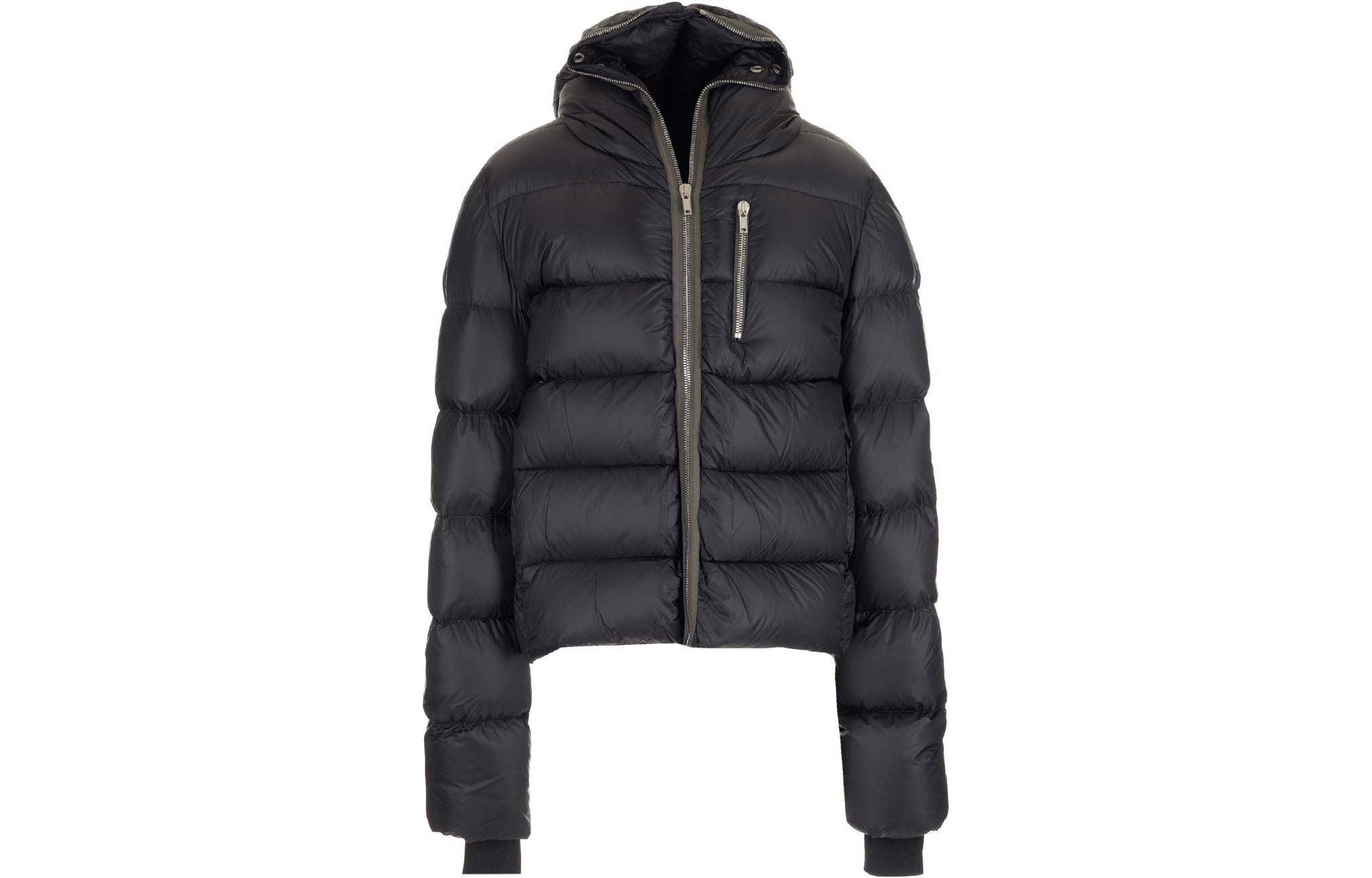 Order RICK OWENS FW22 Chaqueta Sudadera Acolchada con Cremallera Negra RR02B2707NZD4-09