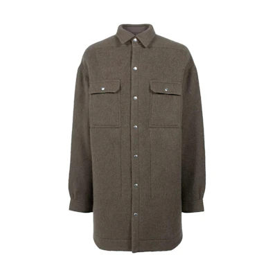Rick Owens FW22 Single-Breasted Casual Jacket Camel Color RU02B2728WF-34