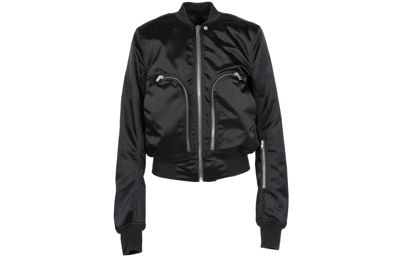 Rick Owens FW22 Slim Fit Long Sleeve Jacket Black RU02B2791NBR-09