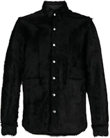 RICK OWENS FW22 Solid Color Stand Collar Single-Breasted Jacket Black. RR02B2730LHL-09 RICK OWENS FW22 Solid Color Stand Collar Single-Breasted Jacket Black. RR02B2730LHL-09