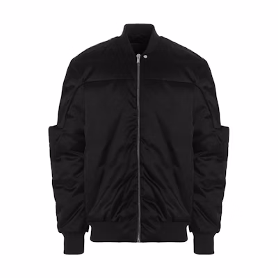 Rick Owens FW22 Solid Color Zip-Up Jacket Black Edition RU02B2792NBRD209