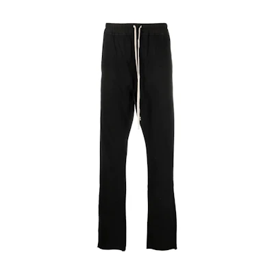 RICK OWENS FW22 Solid Drawstring Straight-Leg Pants Men’s Black. DU02B4392RIG-09