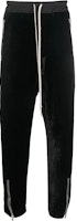 Rick Owens FW22 Zipper Slim-Fit Straight Jogger Pants Black Mens RU02B2370V09 Rick Owens FW22 Zipper Slim-Fit Straight Jogger Pants Black Mens RU02B2370V09