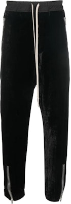 Rick Owens FW22 Seluar Jogger Slim-Fit Zip Hitam Lelaki RU02B2370V09 Order Rick Owens FW22 Seluar Jogger Slim-Fit Zip Hitam Lelaki RU02B2370V09