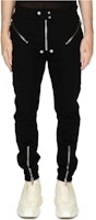 RICK OWENS FW23 Black Zipper Solid Color Cargo Pants. RU02C7336BA-09 RICK OWENS FW23 Black Zipper Solid Color Cargo Pants. RU02C7336BA-09