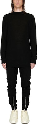 RICK OWENS FW23 黑色拉鍊純色工裝褲 RU02C7336BA-09 Lookbook RICK OWENS FW23 黑色拉鍊純色工裝褲 RU02C7336BA-09
