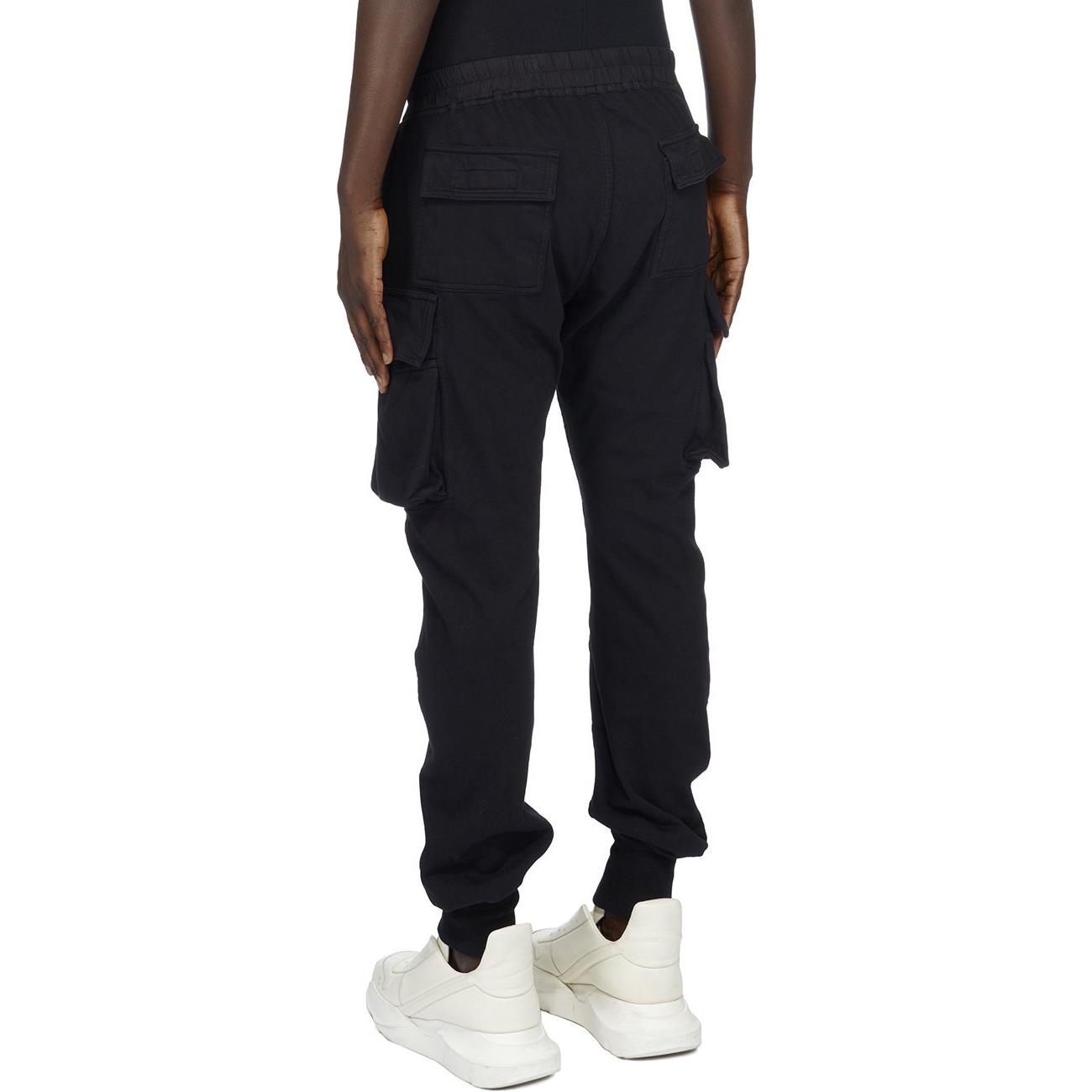 Lookbook RICK OWENS FW23  Slim Fit Elastic Waist Black Cargo Pants DU02C5386RIG-09