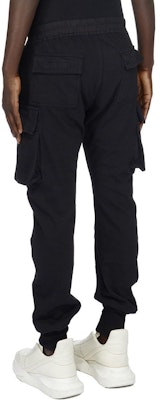 RICK OWENS FW23 Slim Fit Elastic Waist Black Cargo Pants DU02C5386RIG-09 Lookbook RICK OWENS FW23 Slim Fit Elastic Waist Black Cargo Pants DU02C5386RIG-09